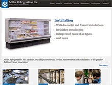 Tablet Screenshot of millerrefrigeration.com